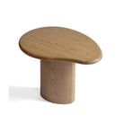 Mesa auxiliar irregular de madera natural 72,5 Crillon