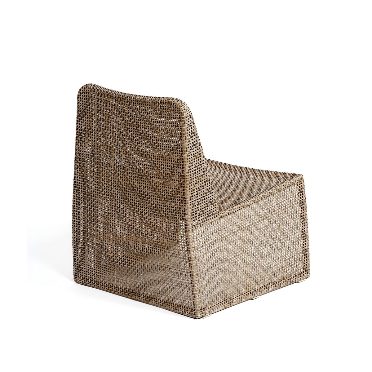 Sillón de ratán sintético lino para exterior Nafplio