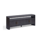 Mueble de TV de roble black brown con cuatro puertas Tamegroute