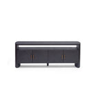 Mueble de TV de roble black brown con cuatro puertas Tamegroute