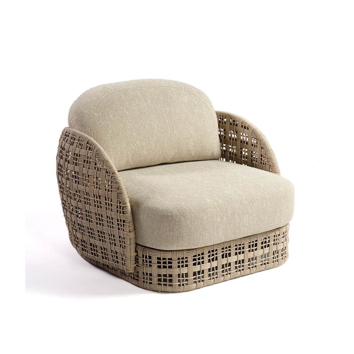 Sillón de exterior de resina trenzada Femés