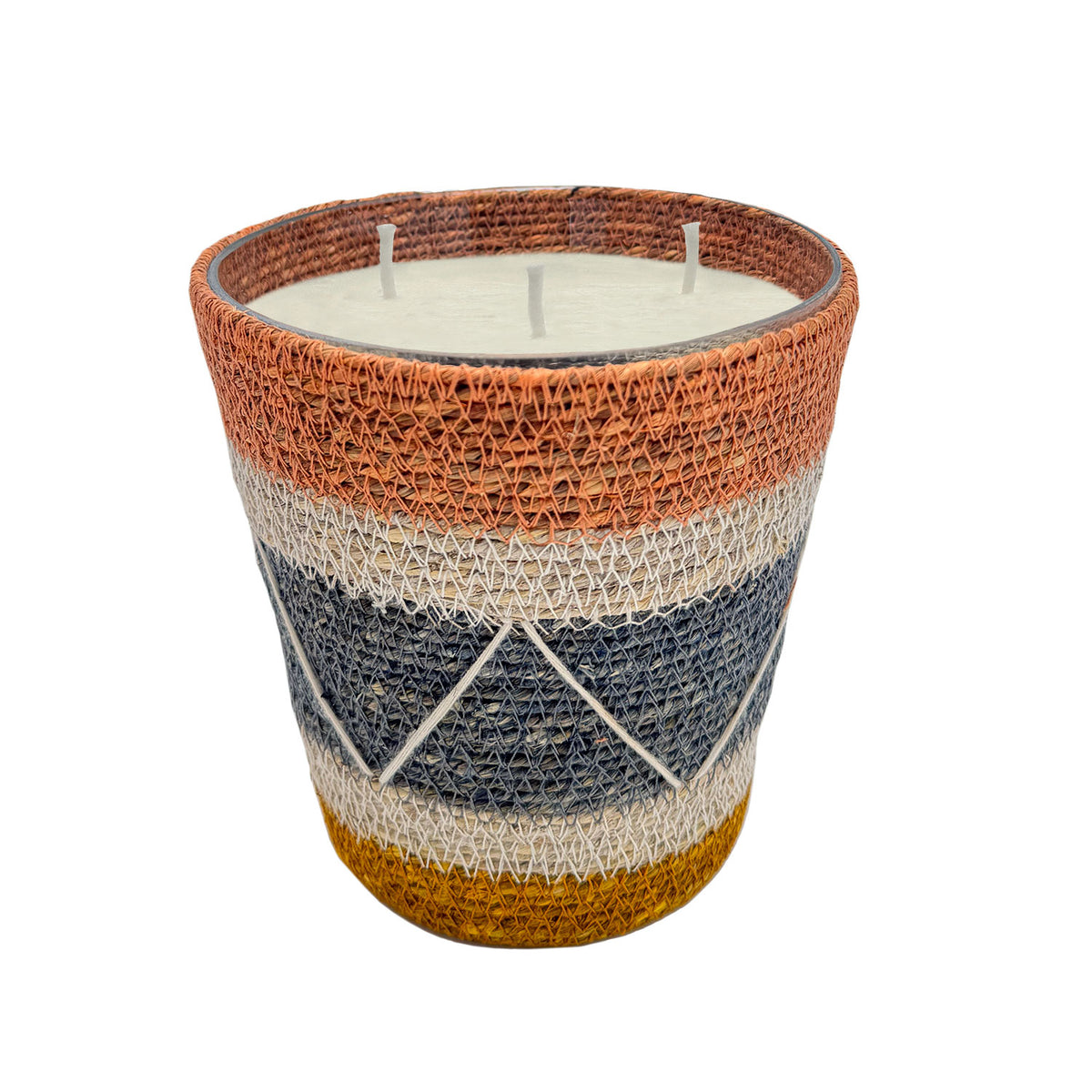 Vela de seagrass ámbar y salmón - Argán y azahar - #pino_y_jacaranda#