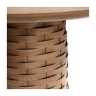 Mesa de comedor redonda con pie en relieve Aigues