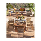 Mesa de comedor de teca para jardín 240 Stintino