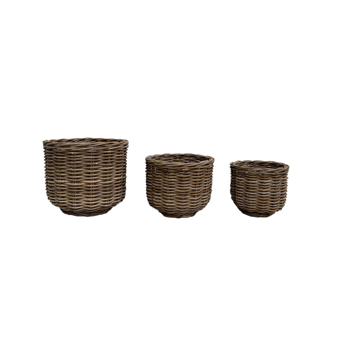 Set de 3 Cestos Redondos Básicos