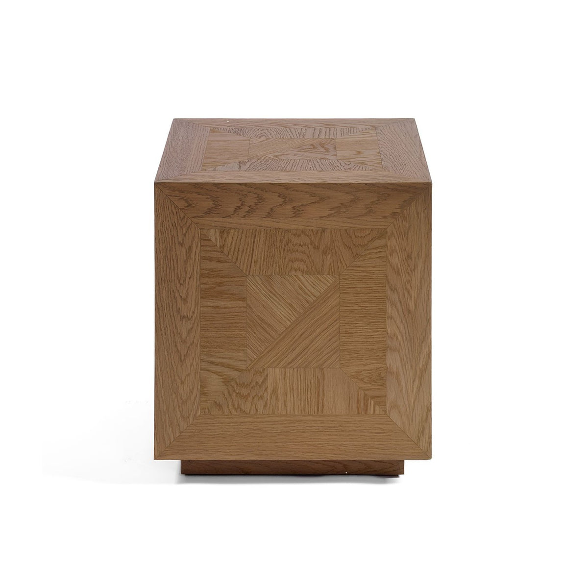 Mesa auxiliar taco de roble natural Nyons