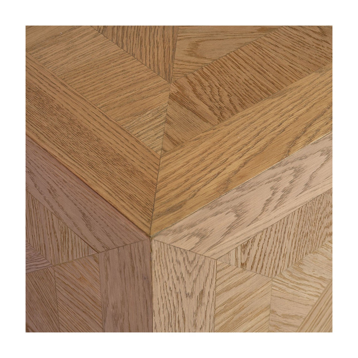 Mesa auxiliar taco de roble natural Nyons