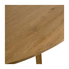Mesa de comedor ovalada de roble natural Salina