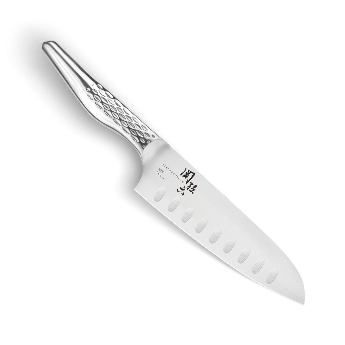 Santoku alveolado Kai Seki Magoroku Shoso 16,5 cm