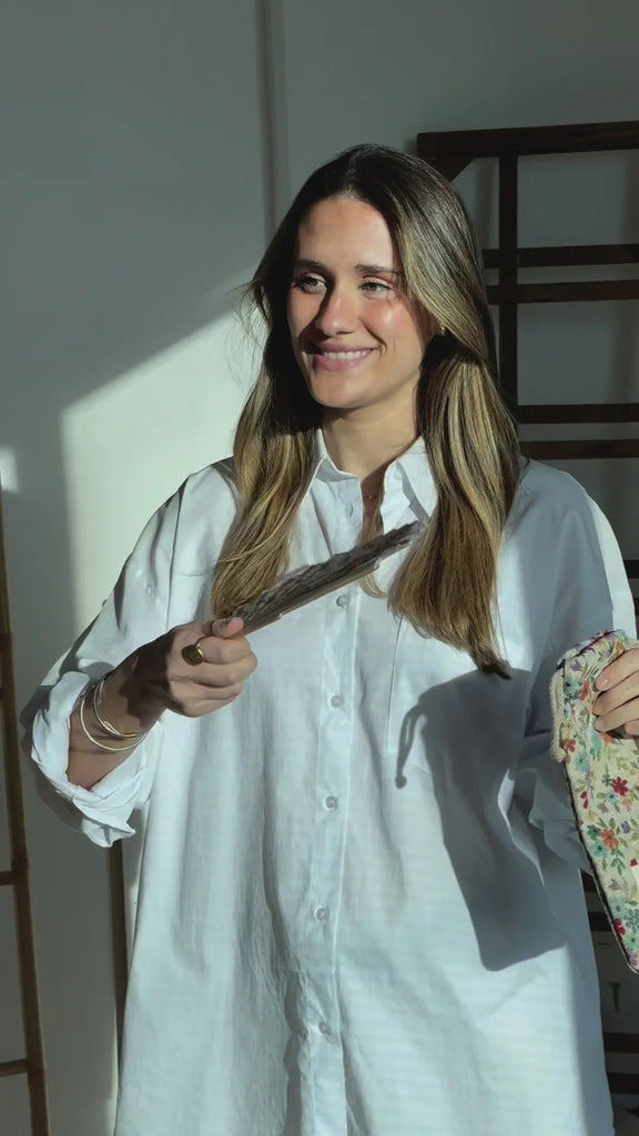 Abanico con Funda Blu - pino_y_jacaranda