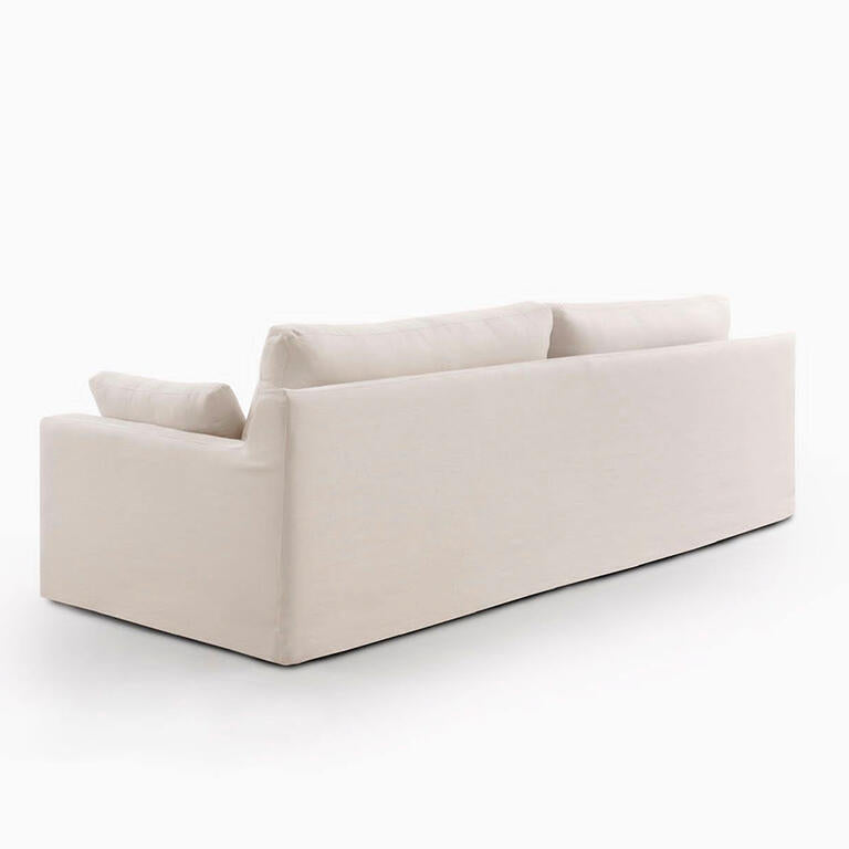 Sofá de 2 plazas con funda lavable de algodón Lingmei