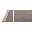 Alfombra kilim gris de algodón tejida a mano Epidota