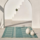Alfombra verde indoor/outdoor de polipropileno Cuprita