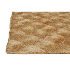 Alfombra de yute natural con olas tejida a mano Iolita