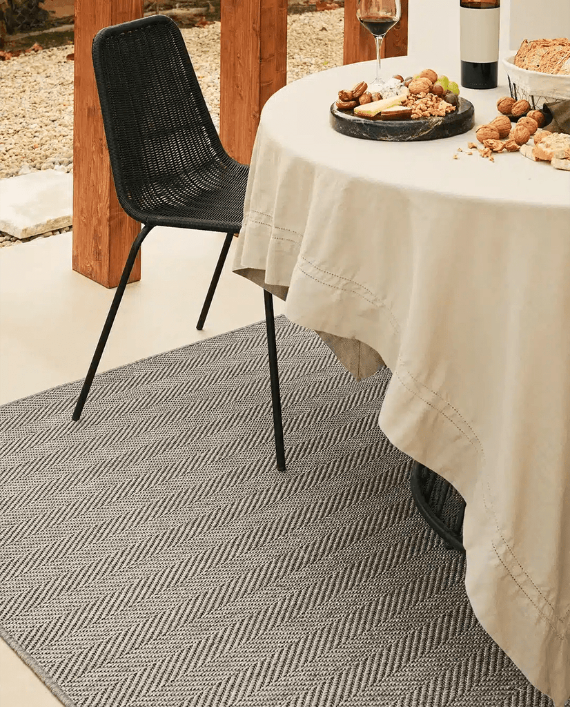 Alfombra Chevron Circular - #pino_y_jacaranda#