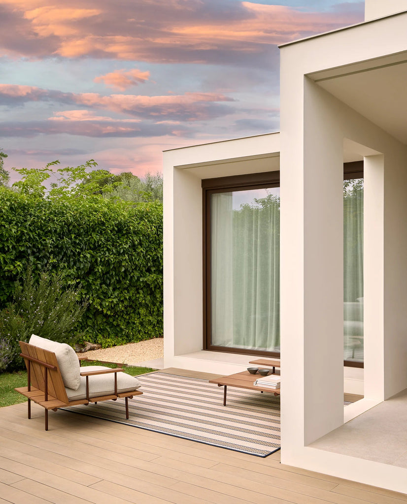 Alfombra de Interior y Exterior Aral Circular - pino_y_jacaranda