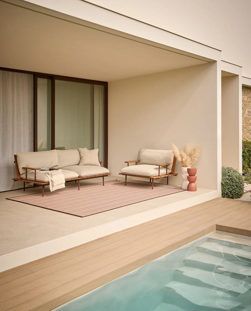 Alfombra de Interior y Exterior Aral Circular - pino_y_jacaranda