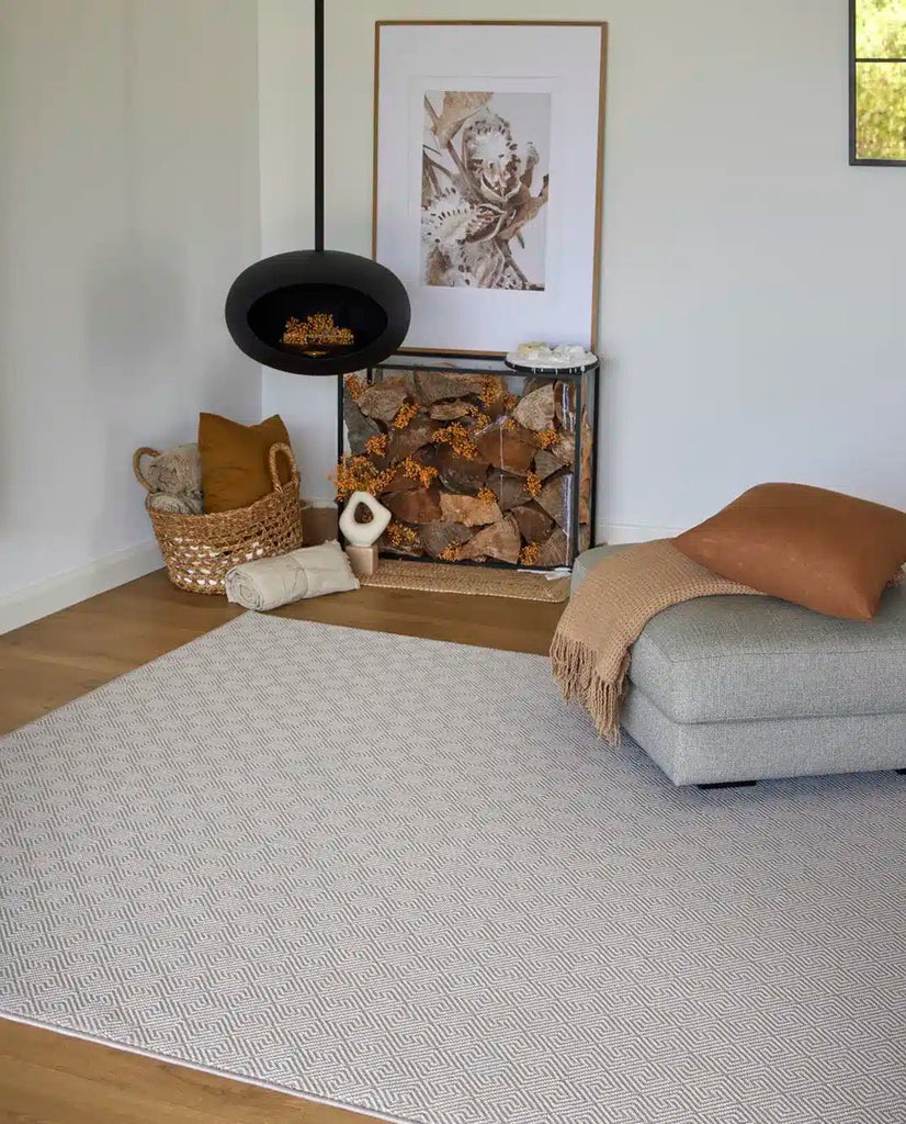 Alfombra de Interior y Exterior Gala Key Circular - pino_y_jacaranda