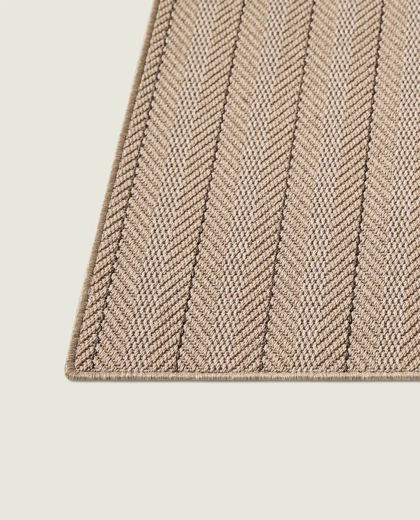 Alfombra de Interior y Exterior Maya Lineage Circular - pino_y_jacaranda