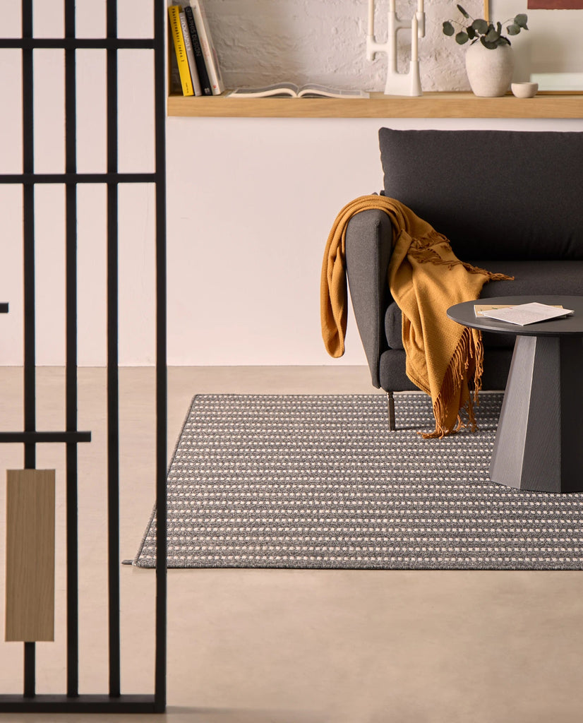 Alfombra de Interior y Exterior Maya Lineage Circular - pino_y_jacaranda