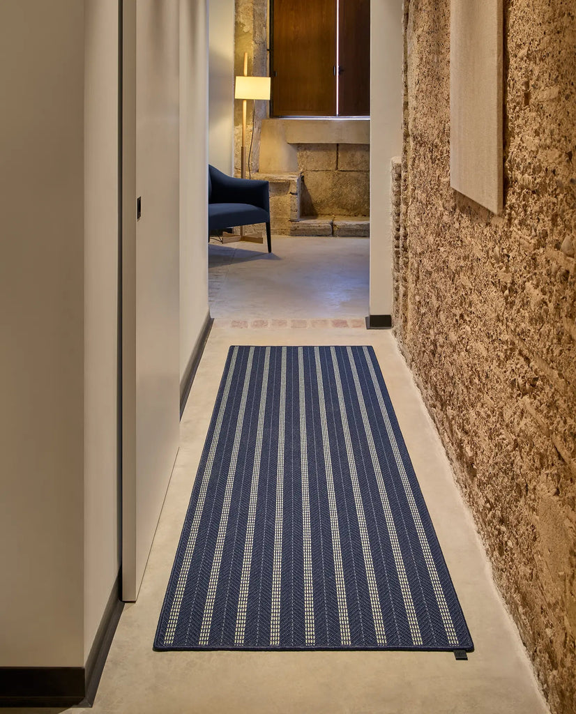 Alfombra de Interior y Exterior Maya Lineage Circular - pino_y_jacaranda