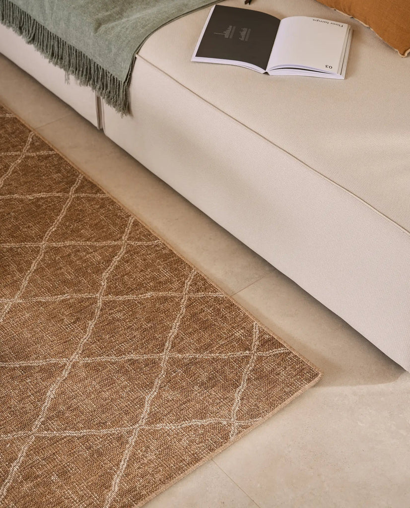 Alfombra de Interior y Exterior Palma Nomad Circular - pino_y_jacaranda