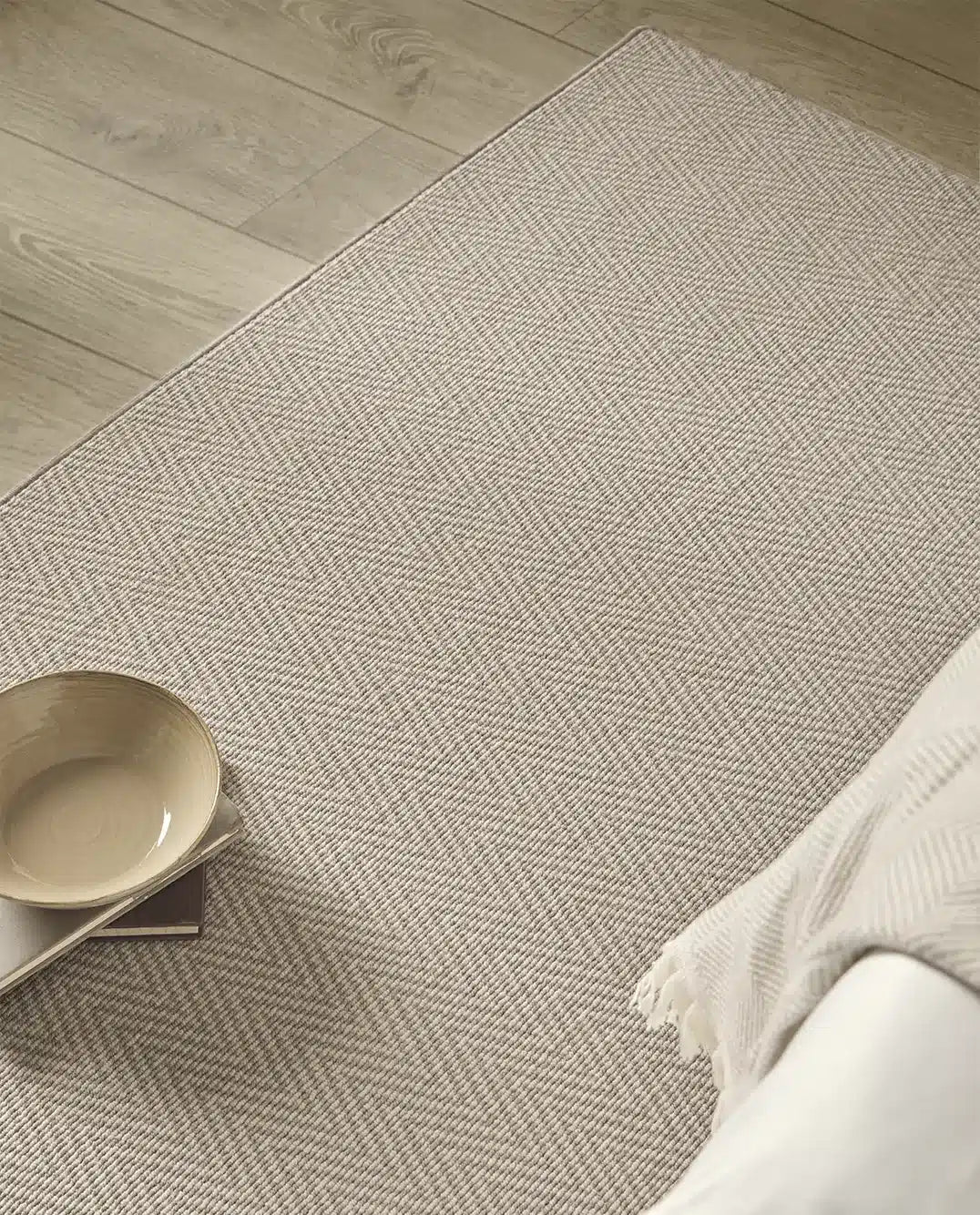 Alfombra Diana Herringbone Circular - #pino_y_jacaranda#