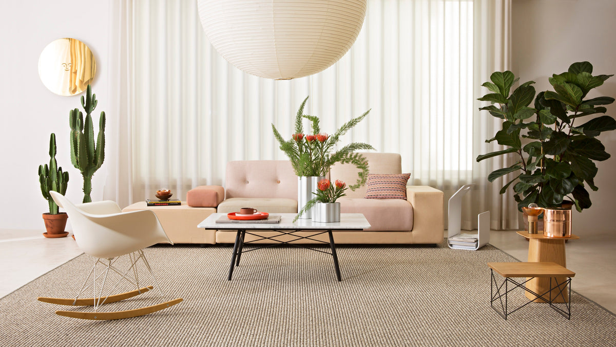 Alfombra rectangular de sisal y lana Ninkasi