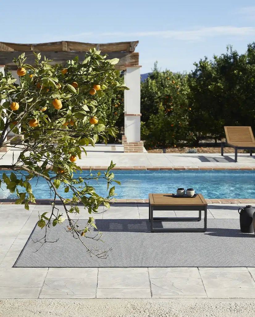 Alfombra Redonda de Interior y Exterior Terra Atacama - pino_y_jacaranda