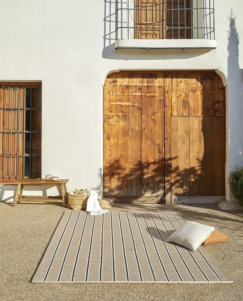 Alfombra Redonda de Interior y Exterior Terra Gobi - pino_y_jacaranda