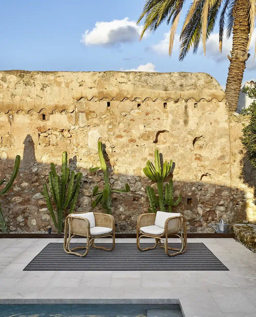 Alfombra Redonda de Interior y Exterior Terra Gobi - pino_y_jacaranda