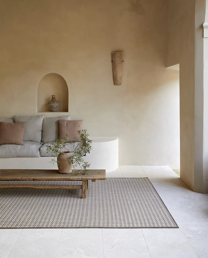 Alfombra Redonda de Interior y Exterior Terra Gorafe - pino_y_jacaranda