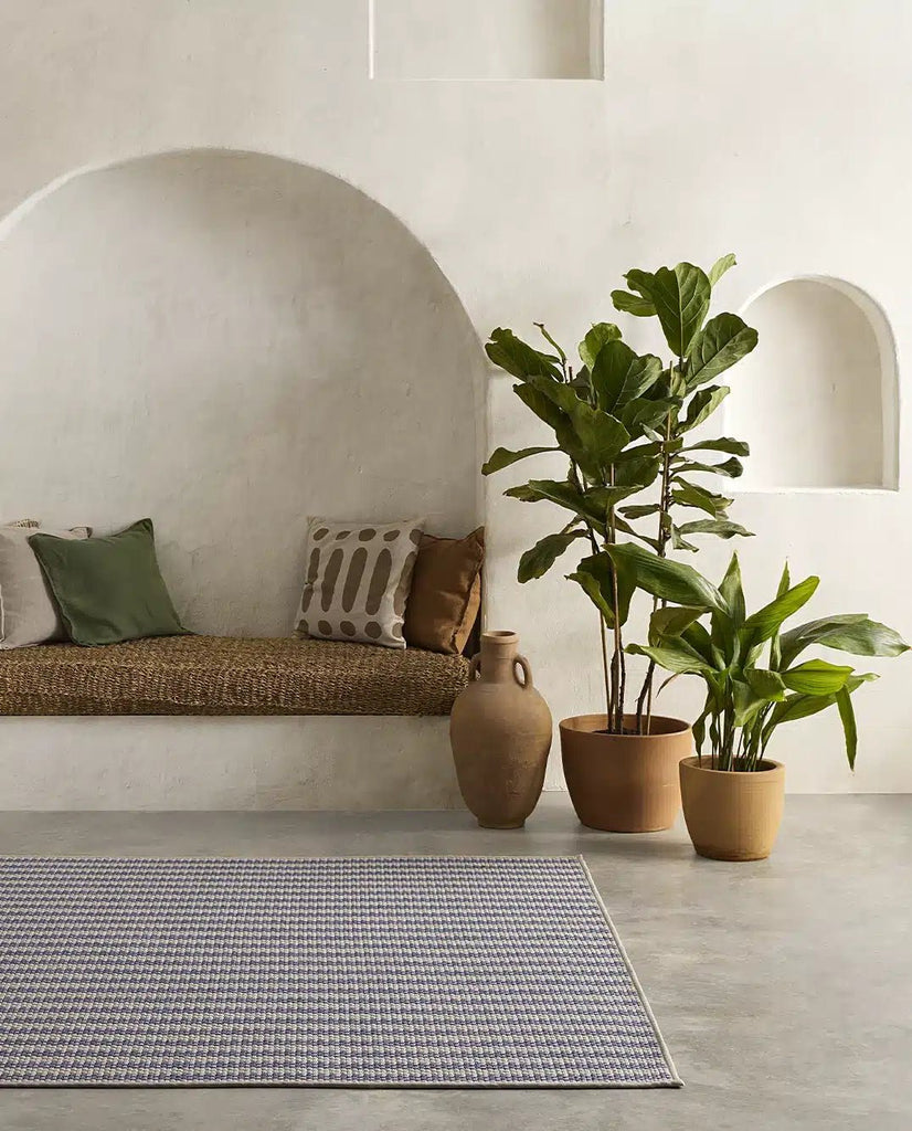 Alfombra Redonda de Interior y Exterior Terra Kalahari - pino_y_jacaranda