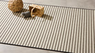 Alfombra rectangular de lana y yute Sako