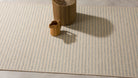 Alfombra rectangular de lana y yute Sako