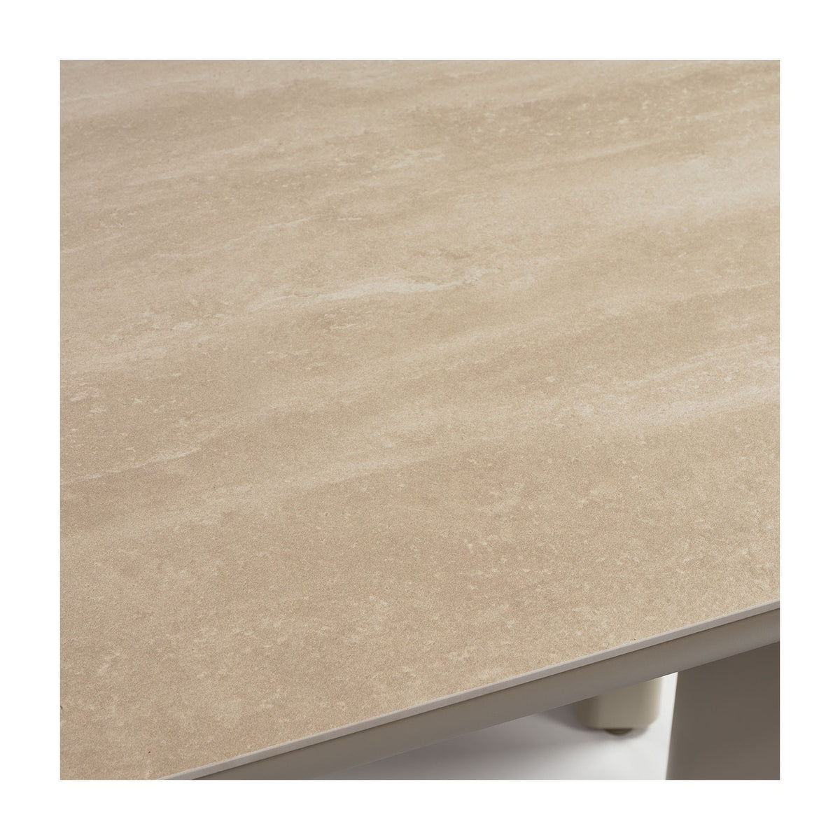 Mesa de comedor de exterior de aluminio y porcelánico 240 Cambados