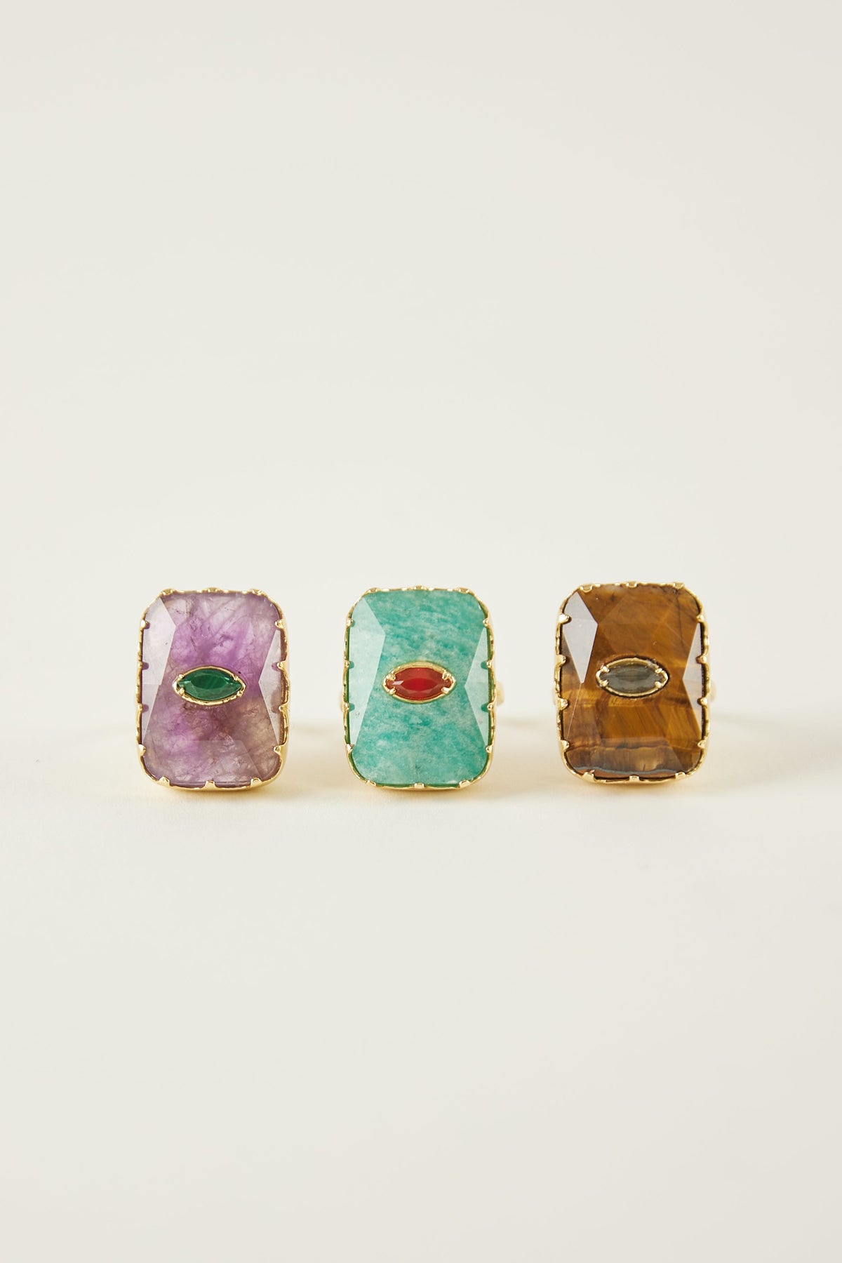 Anillo de piedra natural Sunset