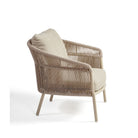 Sillón de exterior de cuerda tapizado arena Fisterra