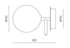 Aplique de Pared Atom - #pino_y_jacaranda#