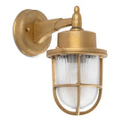 Aplique de pared latonado de exterior Chertan