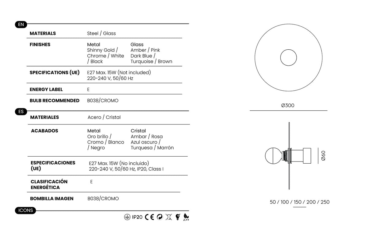 Aplique de Pared Nold - A1226