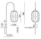 Aplique de Pared Pull - #pino_y_jacaranda#
