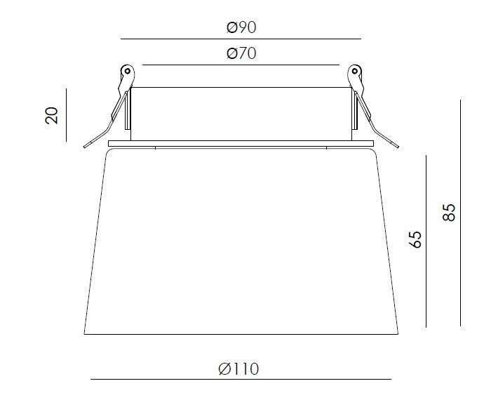Foco Empotrable Cup - T0329