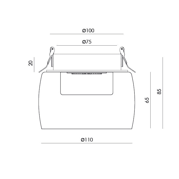 Foco Empotrable Glass - T0304