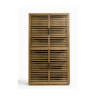 Armario de roble natural con puertas de cristal Castril