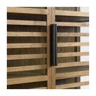 Armario de roble natural con puertas de cristal Castril