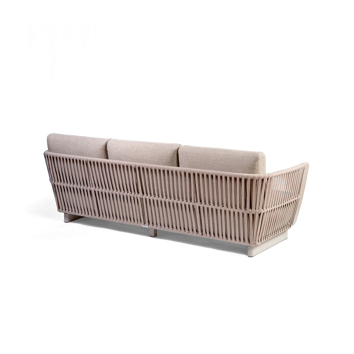 Sofá de exterior de cuerda y aluminio claro 225 Ortigueira