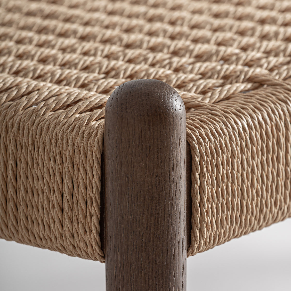 Banco de madera de haya y fibra natural Fornalutx