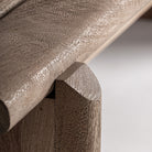 Banco de madera de mango claro Pregonda