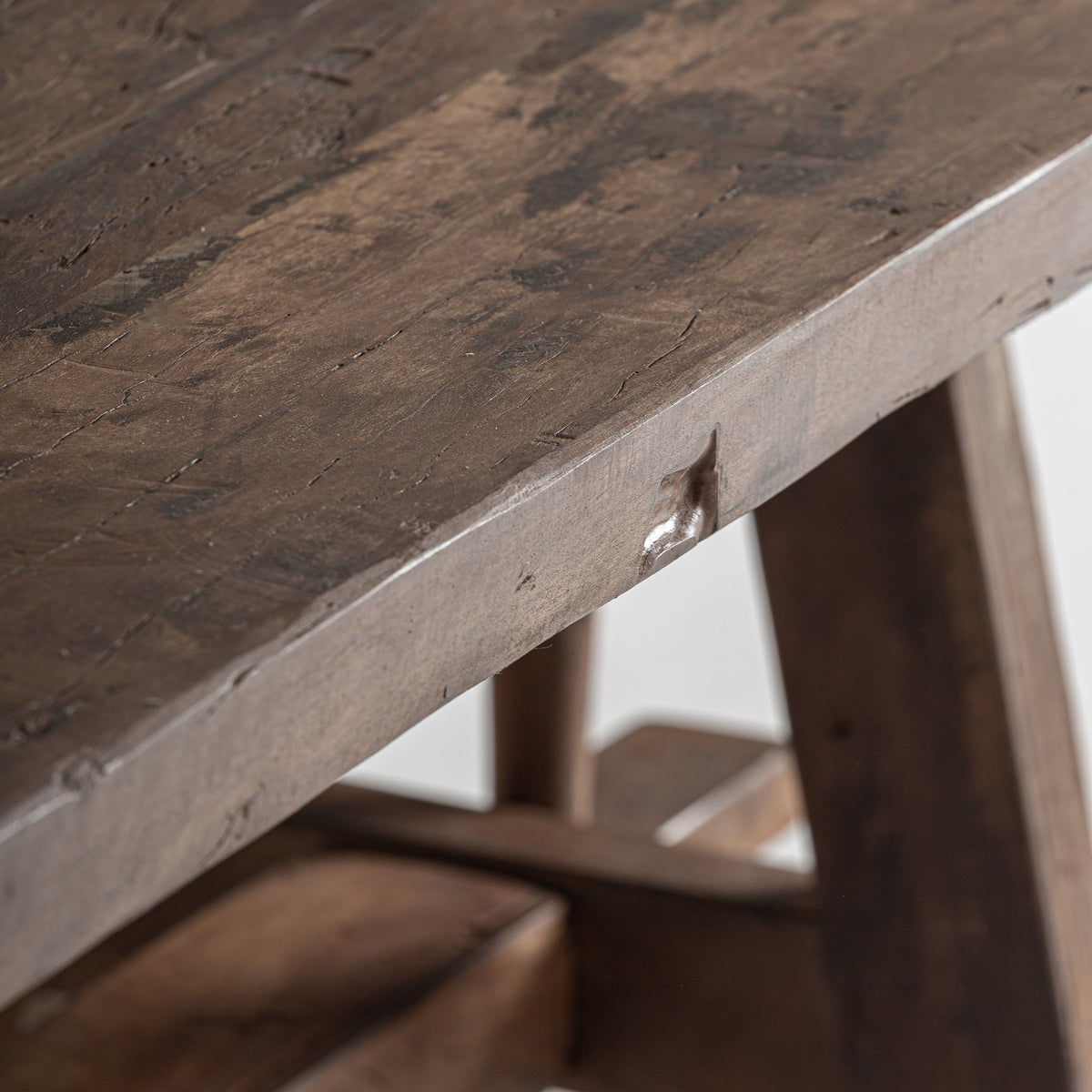 Banco de madera de mango reciclada Artà 120 cm
